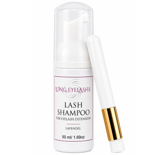 Lash Shampoo, Wimpernshampoo 50ml + Pinsel